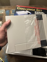 Nintendo NES Console Challenge Set Complete Very Nice Shape Mario 3 WOW !!