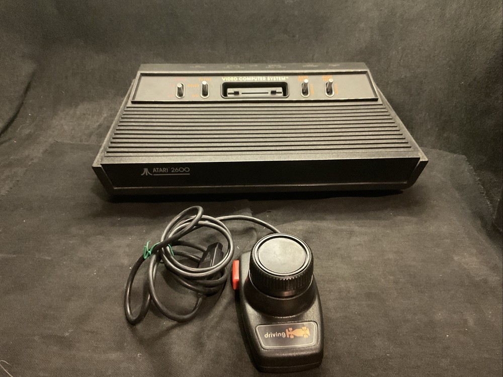 Atari 2600A Darth Vader Black Edition Console CX2600A For Parts Or Repair