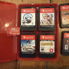 Nintendo Switch Console Bundle W/ Dock, 8 Games Extra Controllers Case ++ 256 GB