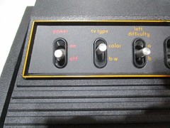 Atari 2600 Heavy Sixer Console In Chess Piece Box, OEM PSU, CX-10’s, CX-30-04’s