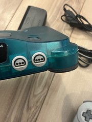 Nintendo N64 Funtastic Ice Blue Console Bundle 3 Games Controller Tested Works