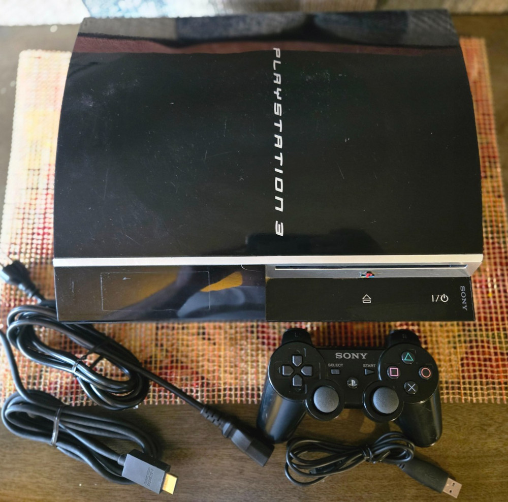 Sony PlayStation 3 Fat 40GB PS3 Console CECHG01 With OEM Controller TESTED