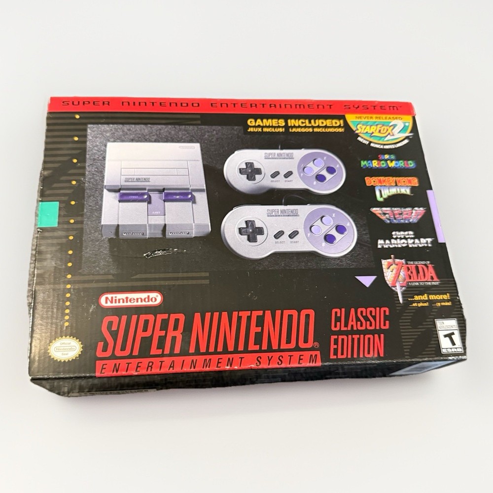 Authentic SNES Super Nintendo Classic Mini Super Entertainment Game System