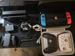 Lightly Used Nintendo Switch With Case, Dock, Wired And Wireless Controller.