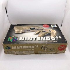 Nintendo 64 Console Gold Box NUS-001 5 Games Bundle N64 NTSC-J Japan Tested