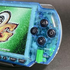 Sony PSP-1000 IPS Custom Console Skeleton Blue Black Tested Working