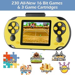 Handheld Game Console Plastic 16 Bit 3-Inch Screen 230 Classic Retro Games