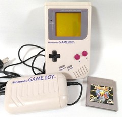 Original Game Boy Console DMG-01 + Adapter + Super Robot Wars G Nintendo Retro