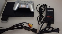 PlayStation 2 PS2 Slim Black Console Bundle SCPH-75001 Controller Cords Tested