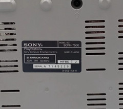 Sony PlayStation 1 Video Game Console Controller &M.Card SCPH7500 Japanese
