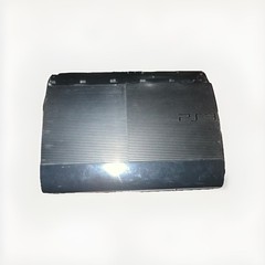 PlayStation 3 Super Slim Black Console. DISC LASER ERROR/NEEDS TO BE REPLACED