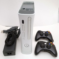 2 CONTROLLERS Bundle Microsoft XBOX 360 PRO Game Console Gaming System 4GB HDMI