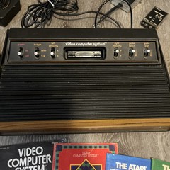 Atari CX-2600 Console W/Controllers, Cables & Lots Xtra See Pics & Description