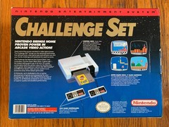 Nintendo NES Challenge Set console system 100% complete in box with protector
