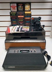 Atari 2600 Vader Console Bundle w/Games, Some Manuals & Game Center – Works READ