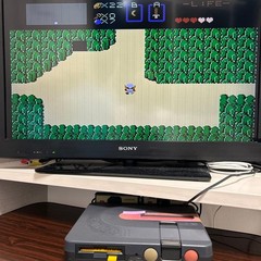 SHARP Twin Famicom Console System AN-500 Black [Maintained Belt Replaced]