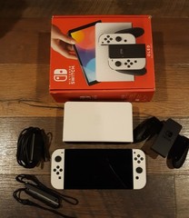 Nintendo Switch OLED White Console With Original Box CLEAN Adult Owned Great