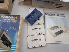 Commodore 64 Computer Untested w/ Box Matching # Manual Vicmodem Cassette 1530