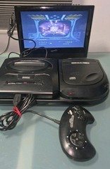 Sega CD Console Version 2 with Original Box, With Majesco Sega Genesis II, READ!