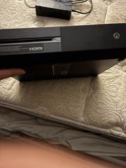 Microsoft Xbox One Black Console HDMI USB-A Ethernet Power Supply Carrying Case