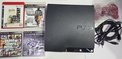 Sony PlayStation 3 PS3 Slim CECH-2001B Console New AM Controller Games Restored