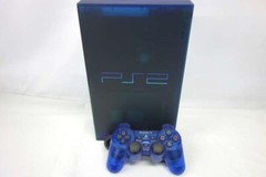 Ocean Blue Playstation 2 Console PS2 SCPH-37000L Transparent TESTED