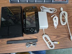 Nintendo Wii U 32GB Black Console & Gamepad WUP-101(02) Tested with Games Zelda