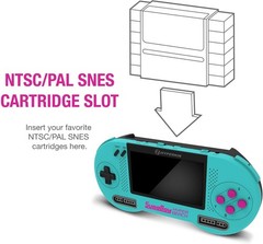 Hyperkin Supaboy Hyper Beach Portable SNES Super Nintendo Console 4.3in NTSC PAL