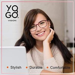 Blue Light Blocking Computer Glasses Anti Glare Reduce Eyestrain Eyeglasses for