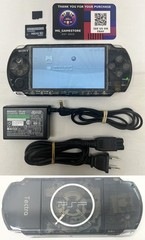 PSP3000 Clear Black / IPS Screen / Battery / Sony Charger / Region Free / 32GB