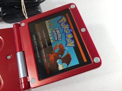 GBA SP RED AGS-101 Bright Screen Rebuilt OEM Shell Nintendo GameBoy Advance
