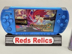 Sony PlayStation PSP 3000 Blue Console 32GB & Charger – Disgaea 2 – Excellent
