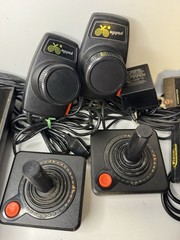 Atari 2600 Console Bundle with Controllers Cables and 12 Games TESTED