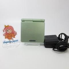 【Excellent】Nintendo GameBoy Advance SP Pearl Green GBA Console #RET08/0603/02