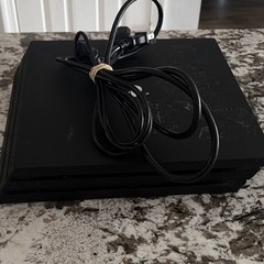 Sony PlayStation 4 Pro Black Console Wi-Fi Blu-Ray Compatible with Power Cable