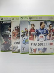 Xbox 360 Slim 4GB CIB Bundle — Kinect 3 Controllers Mic Media remote 4 Games Etc