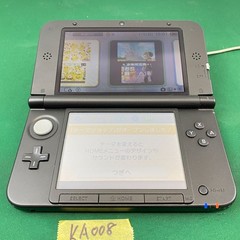 ◇KA008 Nintendo 3DS LL Console – Black SPR-001 Complete Set Japan Tested Work