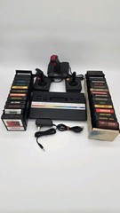 Vtg Atari 2600 Junior Jr Console System Bundle 30 Games Tested 3 Controllers