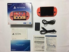 PS Playstation vita Wi-Fi model NEON ORANGE PCH-2000 ZA24 from Japan game EX