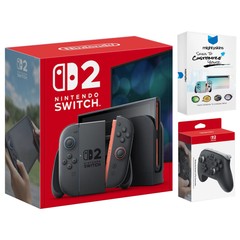 Nintendo Switch 2 Video Game Console with Pro Controller and MightySkins Code