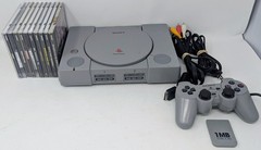 Sony PlayStation 1 PS1 Console Bundle w 10 Games- Madden 99, Space Race, Tested!