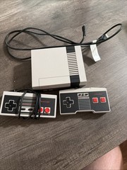 Nintendo NES Gray 1 Wired/1 Wireless Controllers Power Cord