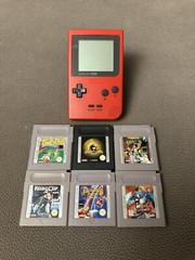 NINTENDO GAME BOY POCKET + 6 GIOCHI – ROBOCOP – MORTAL KOMBAT ecc STATO PERFETTO