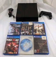 Sony PlayStation 4 500GB Black Model CUH-1215A Console Bundle 6 Games Controller