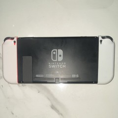 Nintendo Switch Console Black Custom White Gold Joy-Con Handheld USB-C