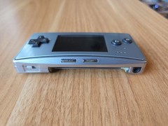 Authentic Silver Nintendo GameBoy Micro Console Good Tested W/ Charger