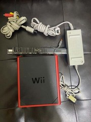Nintendo Wii Mini 8GB Black/Red Replacement Console System No Controller