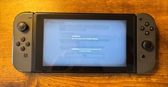 Nintendo Switch 1 32GB Console Bundle Grey Gray JoyCons With OEM Dock + Cords