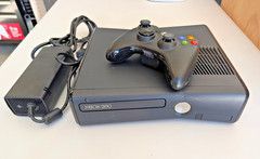 Microsoft Xbox 360 S Slim Black Console Model 1439 Power Supply AV Tested