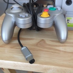 Nintendo GameCube Silver Console Bundle w/ Controller Cables Memory Cards TESTED